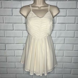Cream chiffon romper